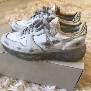 Golden Goose Deluxe Brand Animal fur runner sneaker